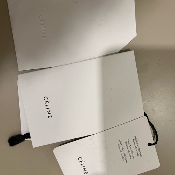 Celine ALL BLACK MONOCHROME tote handbag - Picture 6 of 8